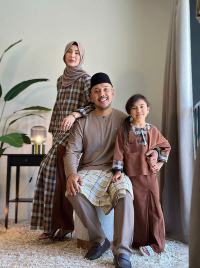KESUMA Kurung Kedah Set in Cocoa