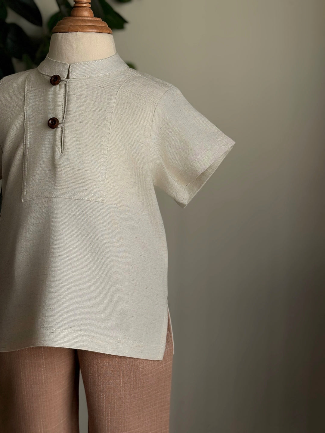 ALAM Baby's Kurta in Sandy White