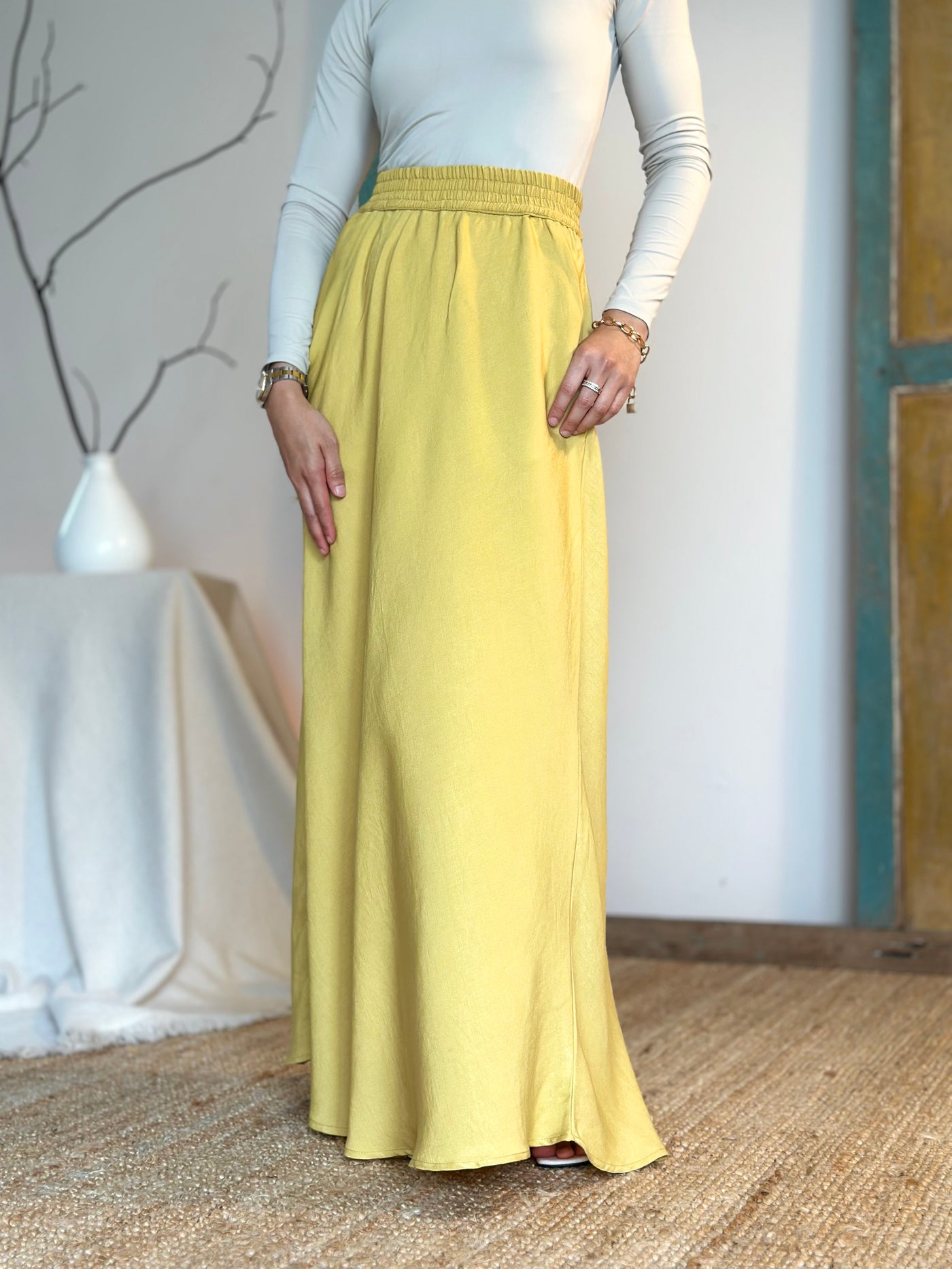 KEJORA Modern Mini Kurung Set in Daffodil