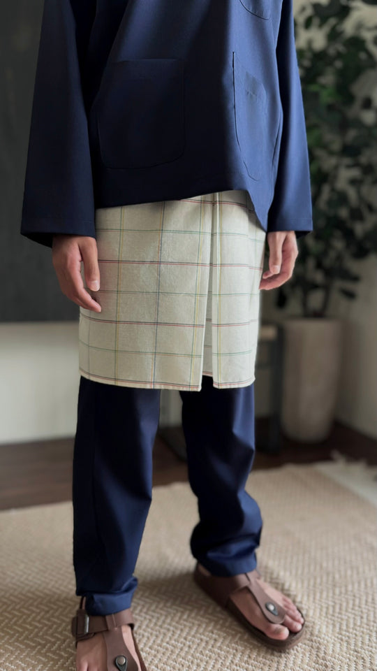 AYUB Instant Pelikat Style Samping in Pastel Grid