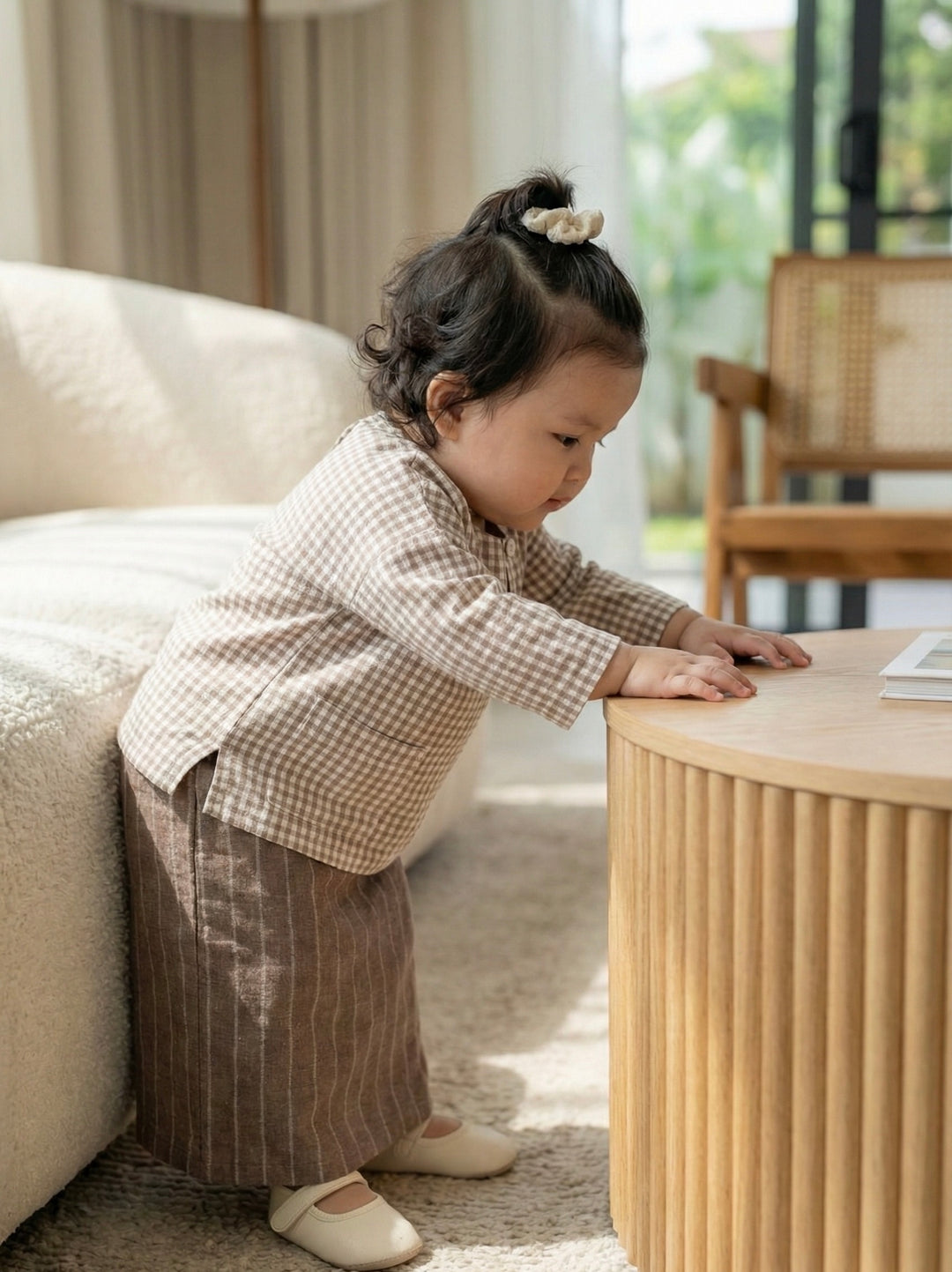 KESUMA Baby's Kurung Kedah Set in Sand