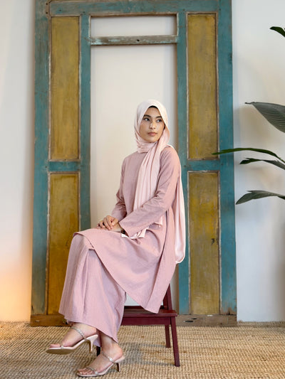 CEMPAKA Kurung Pahang Set in Pink