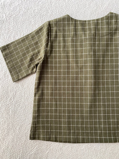 TENANG Unisex Baby’s Kurta in Olive