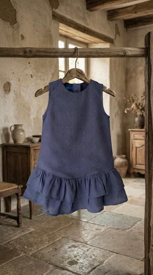 LILI Baby's Dress in Ash Blue