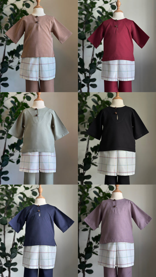 AYUB Instant Pelikat Style Samping in Pastel Grid