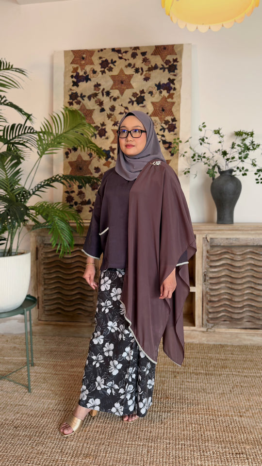 MULUS Kurung Kedah Set in Vintage Mauve