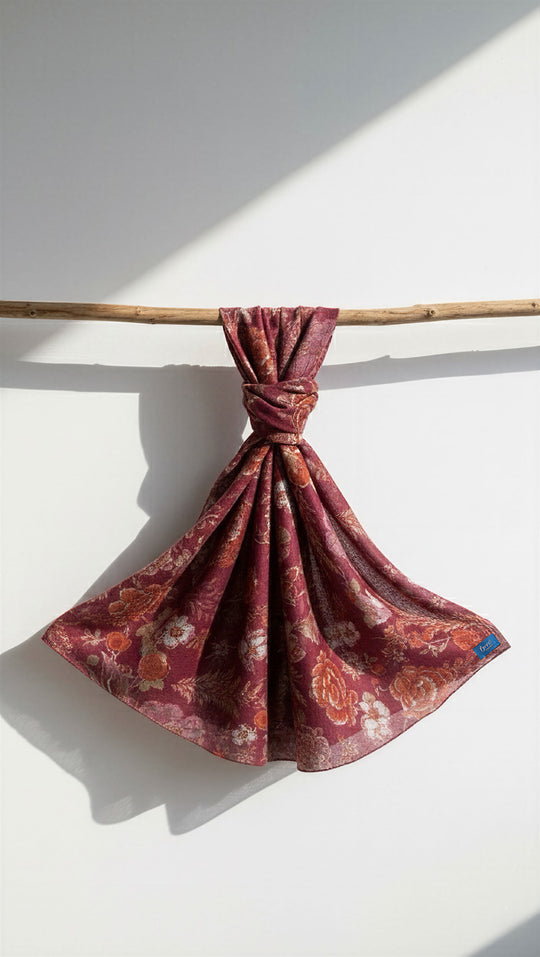 ALUN Selendang in Rosewood Bloom