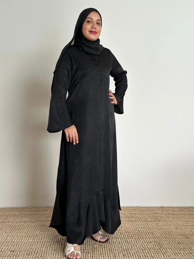 BELLA Empire Dress in Jet Black