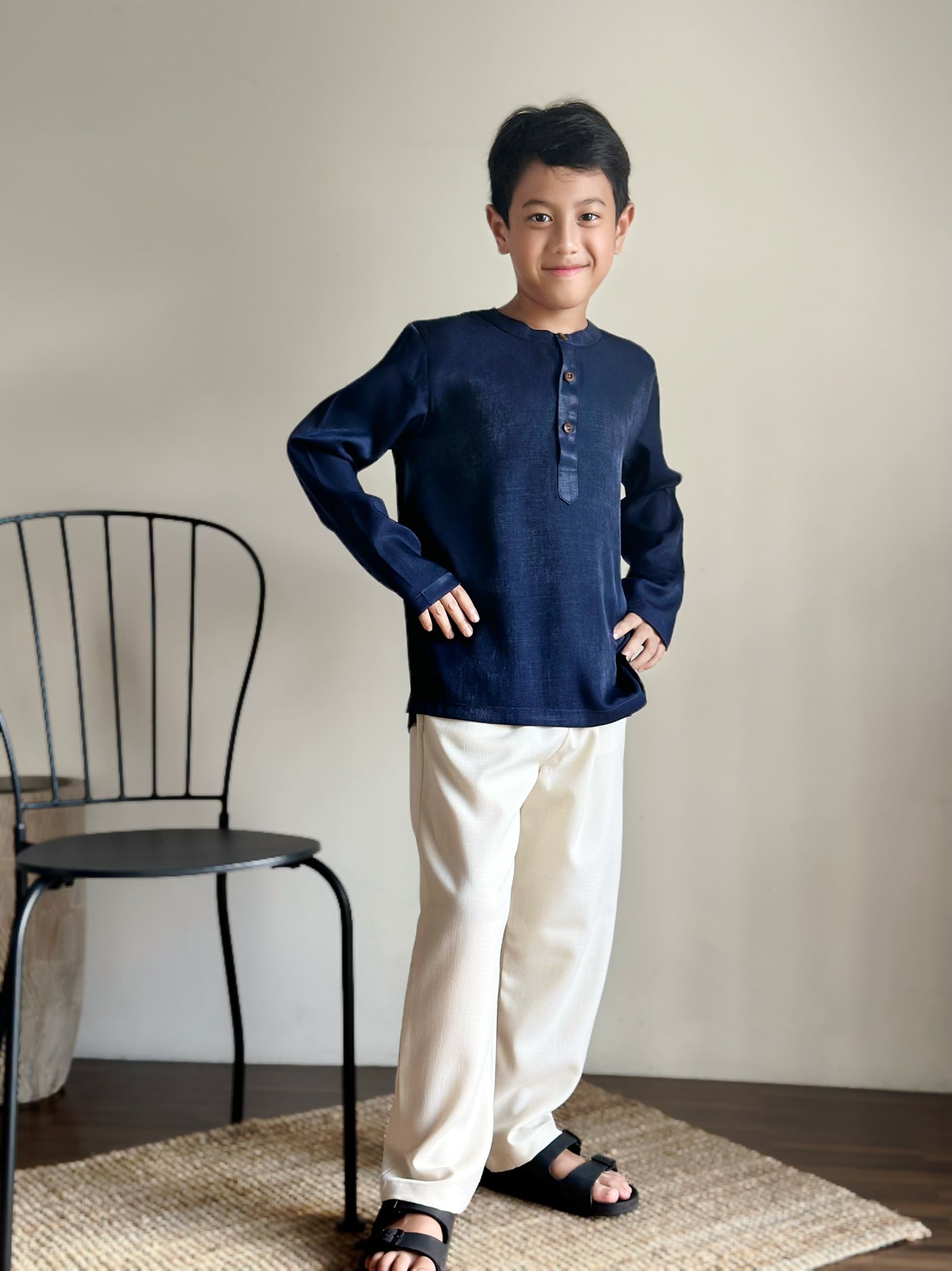 AMAR Kurta in Midnight Blue