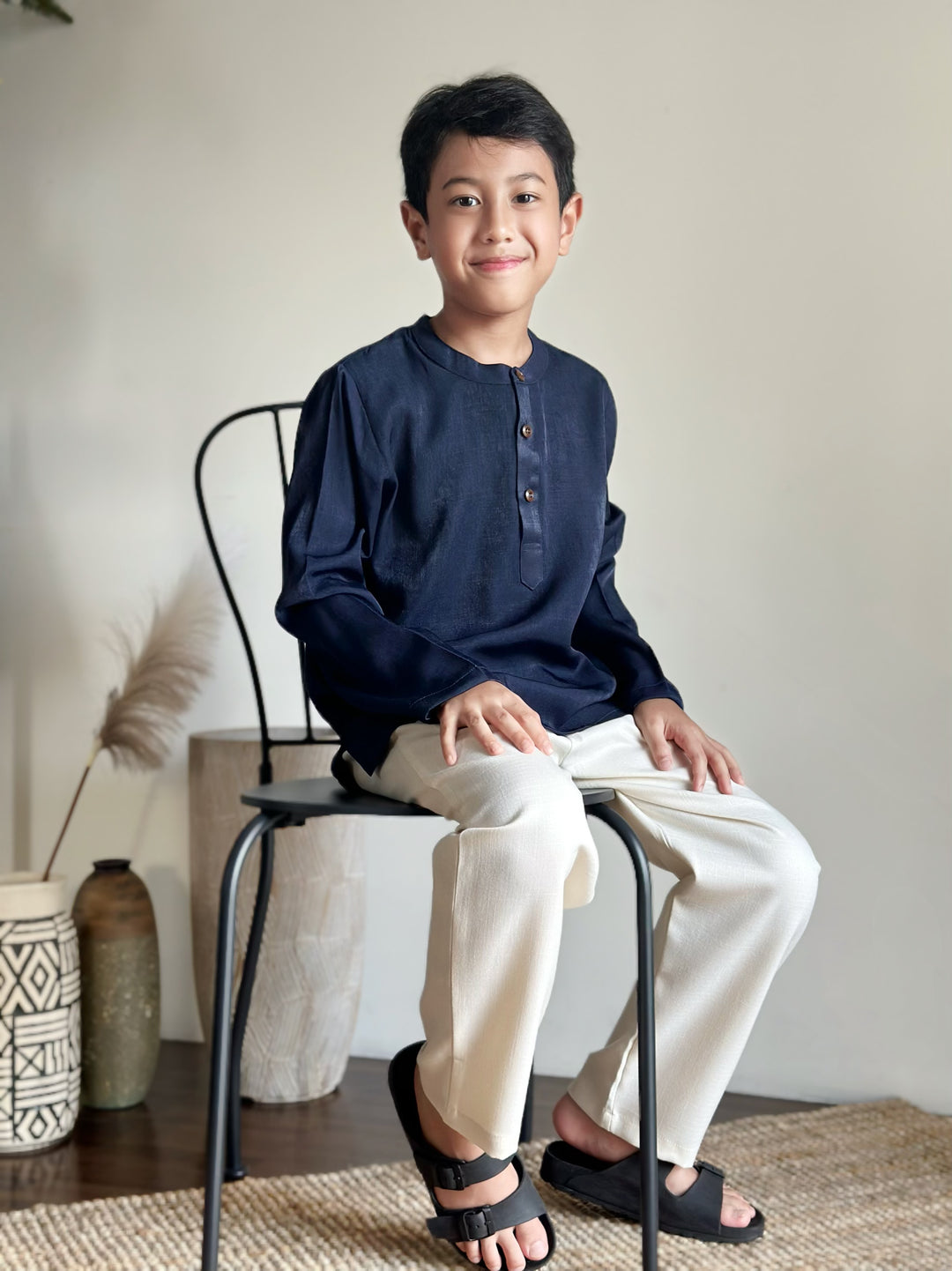 AMAR Kurta in Midnight Blue