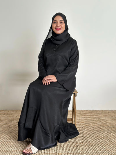 BELLA Empire Dress in Jet Black