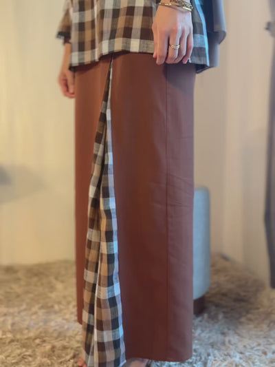 MAIMUNAH Kurung Kedah Set in Cocoa
