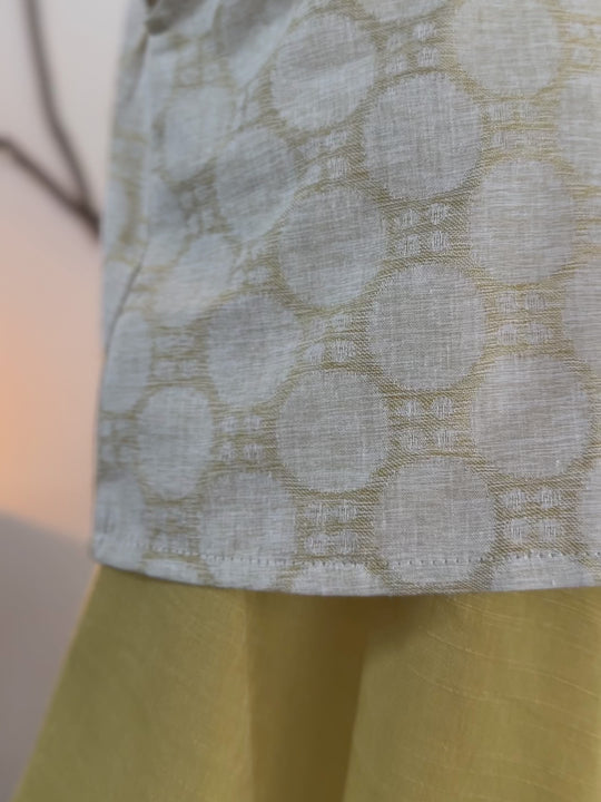 MANIS Baby's Modern Mini Kurung Set in Daffodil