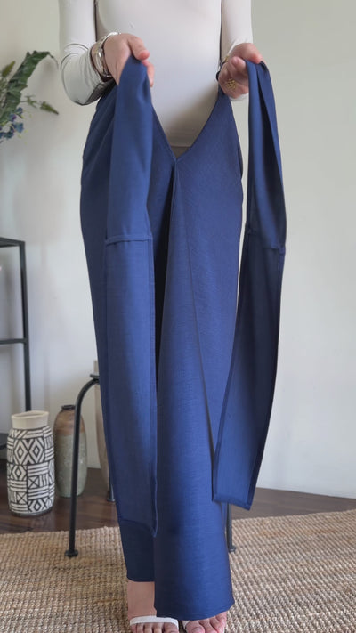NIRMALA Modern Kurung Set in Midnight Foliage