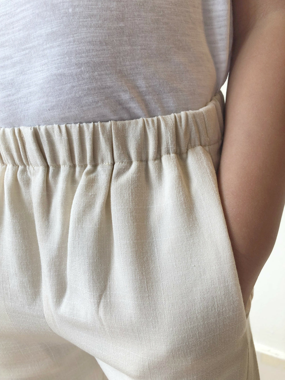 BENJI Unisex Lounge Pants in Ivory