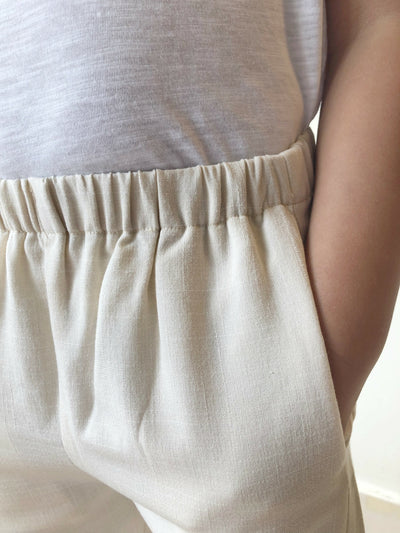 BENJI Unisex Lounge Pants in Ivory