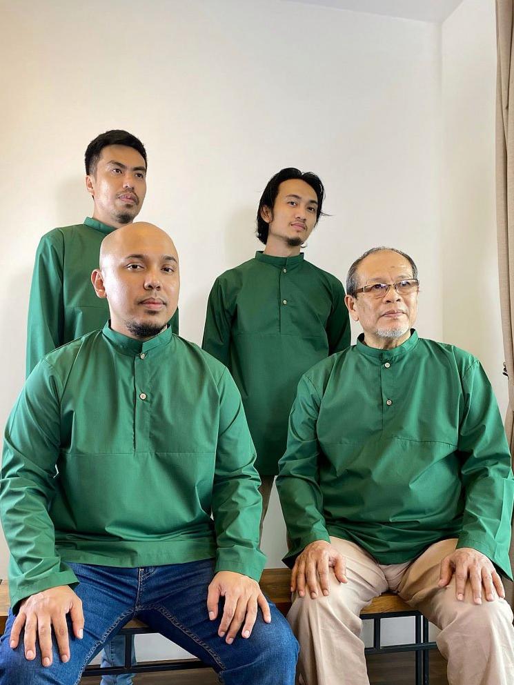 PANJI Cotton Kurta in Emerald
