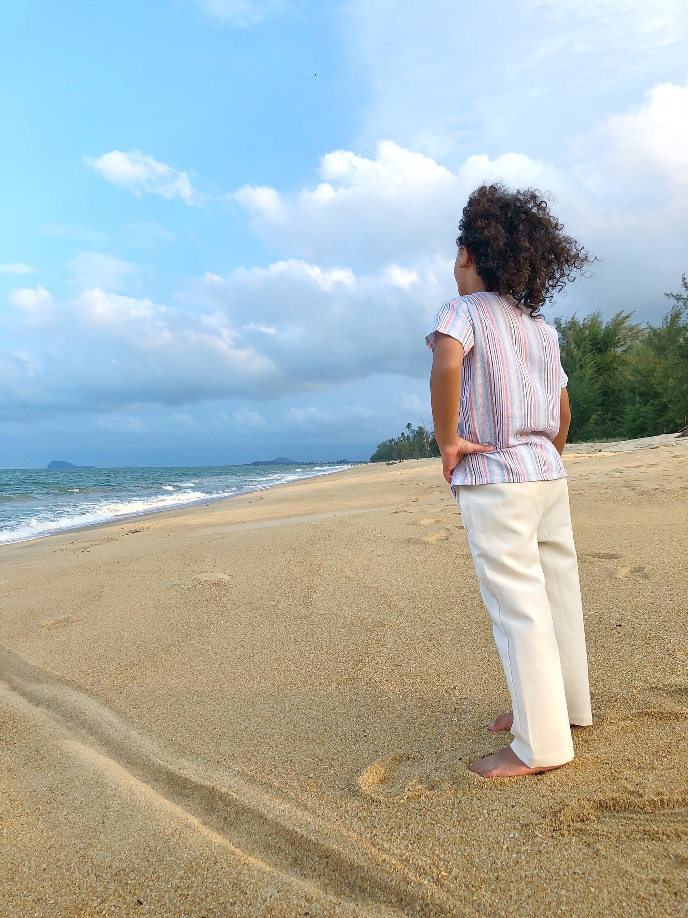 BENJI Unisex Lounge Pants in Ivory