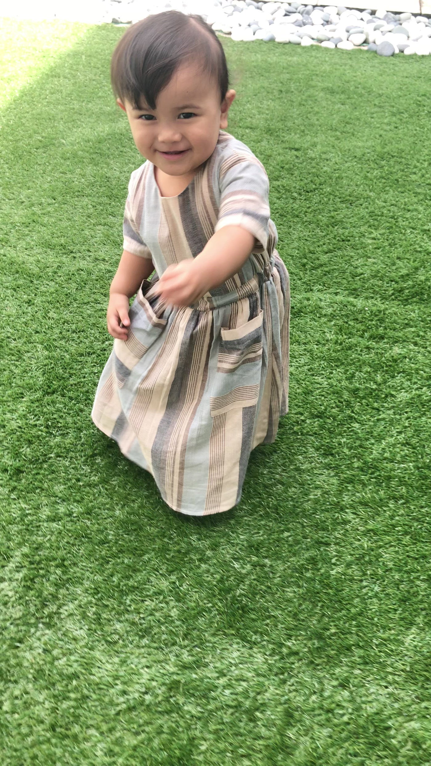 NIGHTINGALE Multi-stripes Maxi Dress