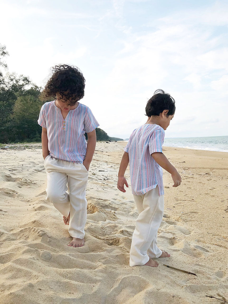 BENJI Unisex Lounge Pants in Ivory
