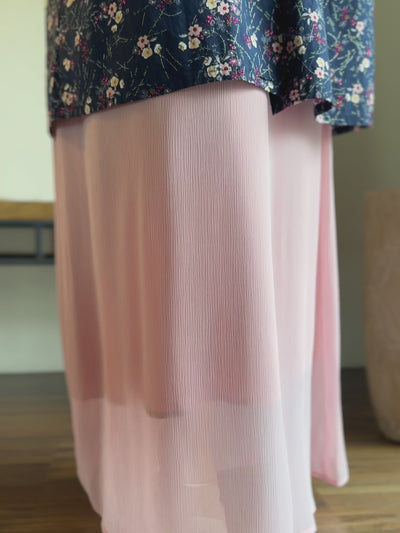 ROSE Flowy Dress with Overcoat Set