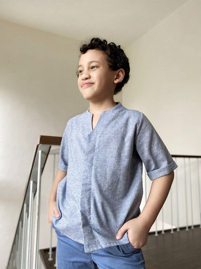 ARLO Unisex Kurta in Blue