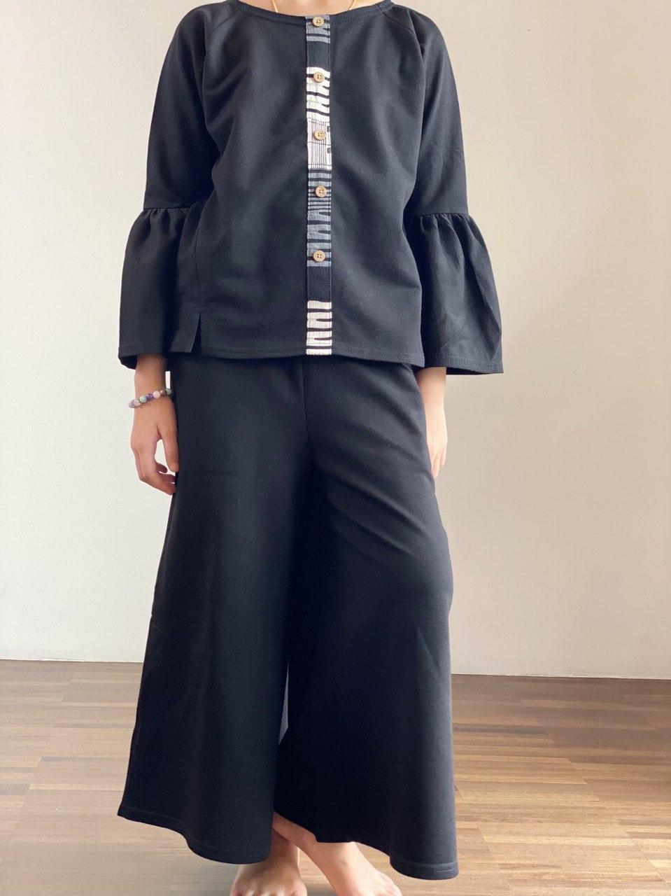 ASPEN Bell Sleeves Blouse with Palazzo Set