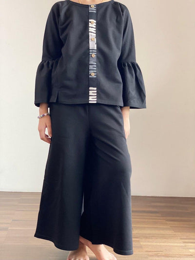 ASPEN Bell Sleeves Blouse with Palazzo Set