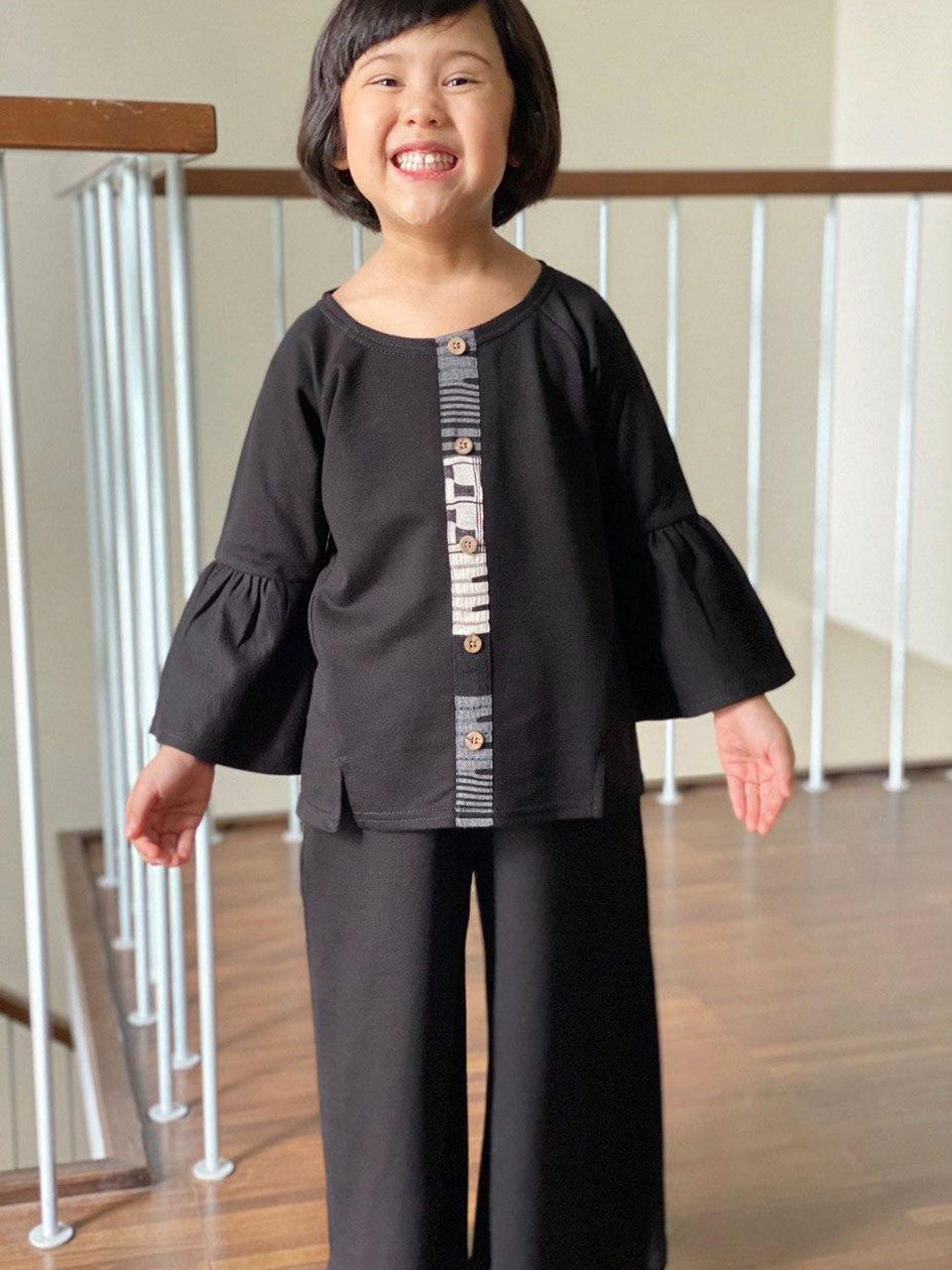 ASPEN Bell Sleeves Blouse with Palazzo Set