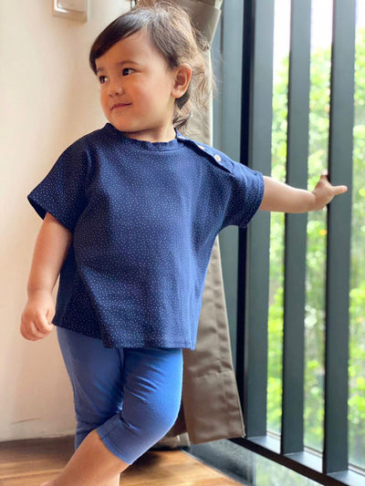 DYLAN Unisex Baby’s Tee in Navy