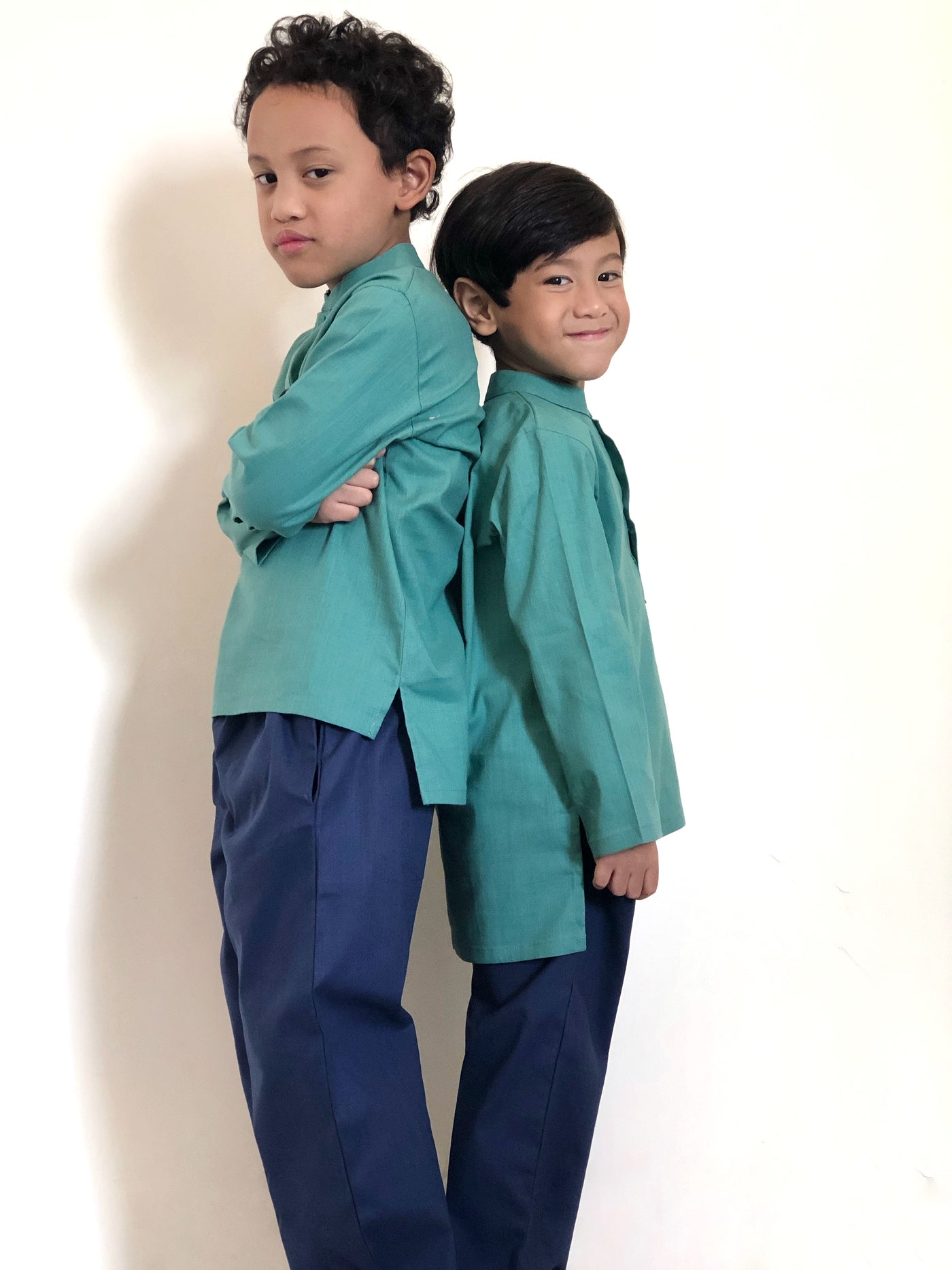 SOLEH Kurta Set in Teal