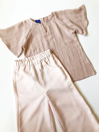 LOLA Palazzo Pants in Off Pink