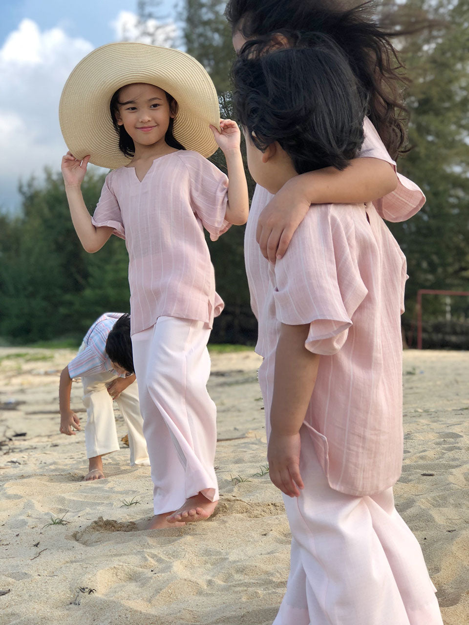 LOLA Palazzo Pants in Off Pink