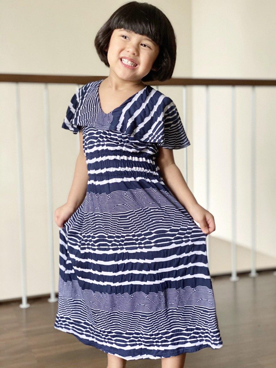 JANE Bertha-Collar Midi Dress