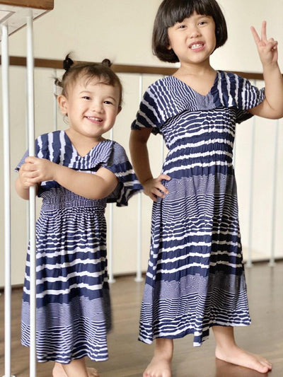 JANE Bertha-Collar Midi Dress