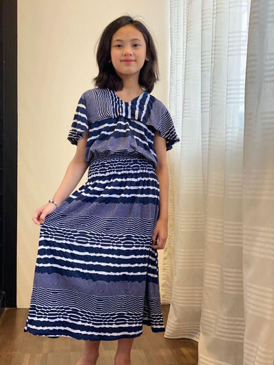 JANE Bertha-Collar Midi Dress