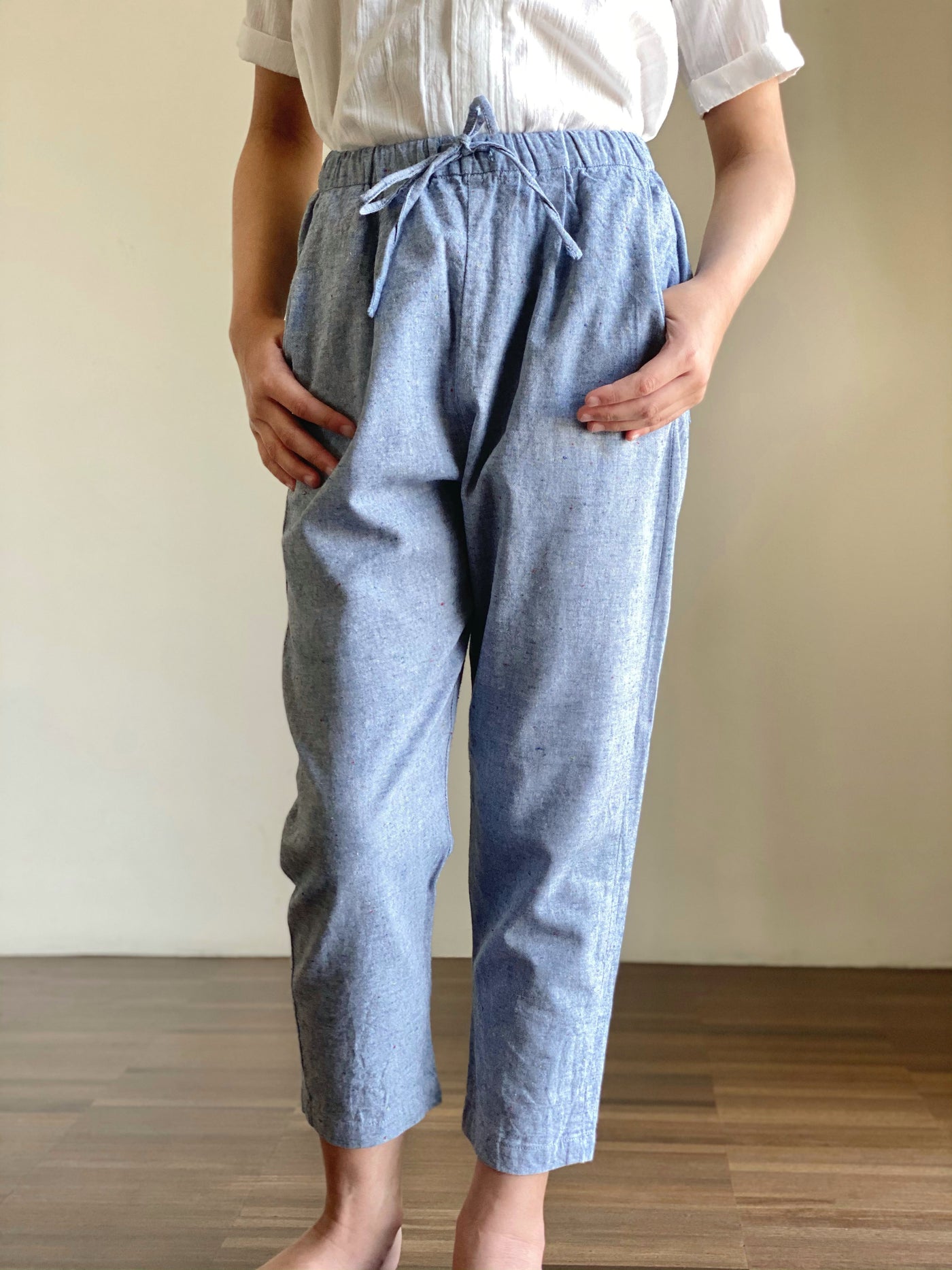 KARLA Chambray Cropped Pants
