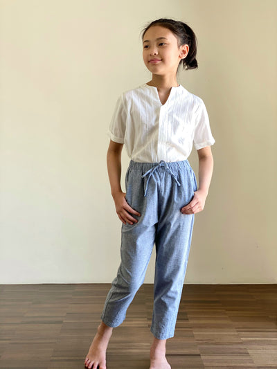 KARLA Chambray Cropped Pants