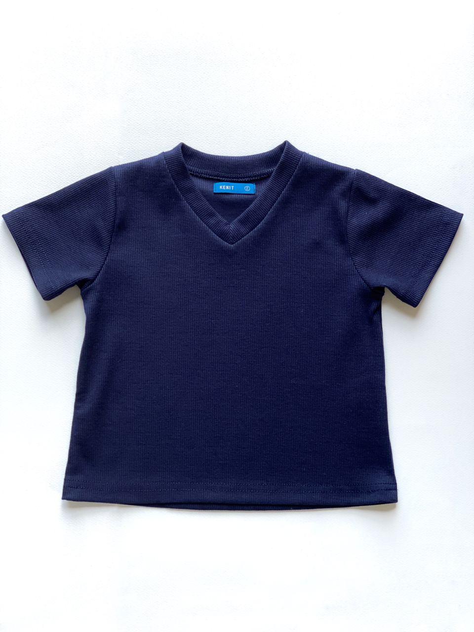 OWEN Unisex V-Neck Tee in Navy