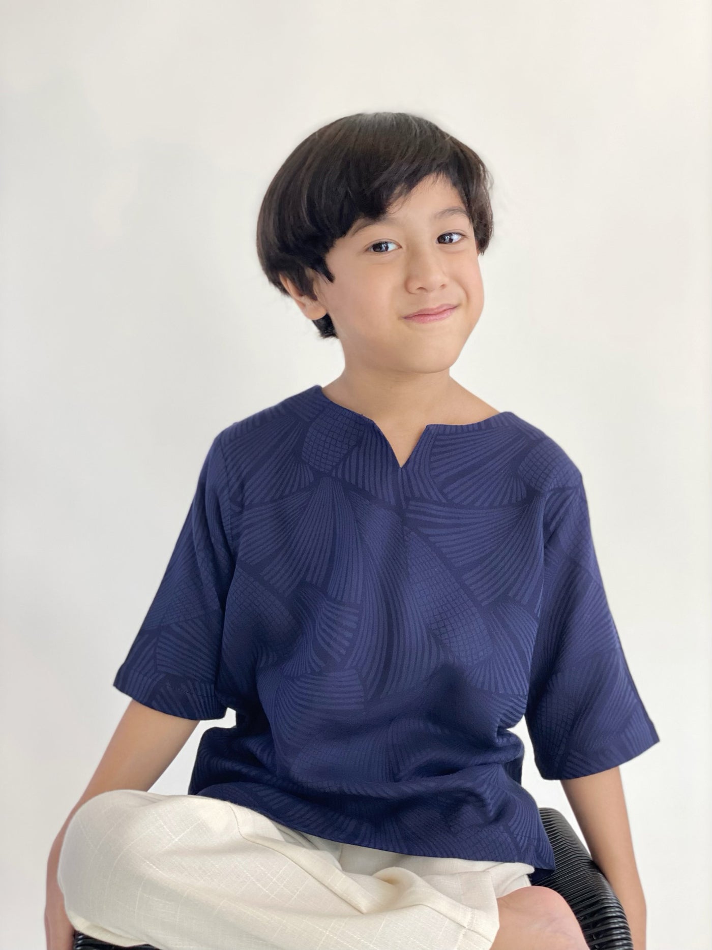 RUMI Easy Kurta in Navy