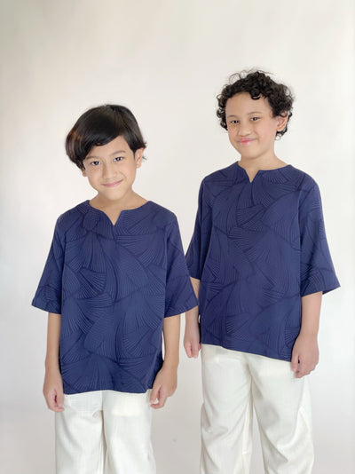 RUMI Easy Kurta in Navy
