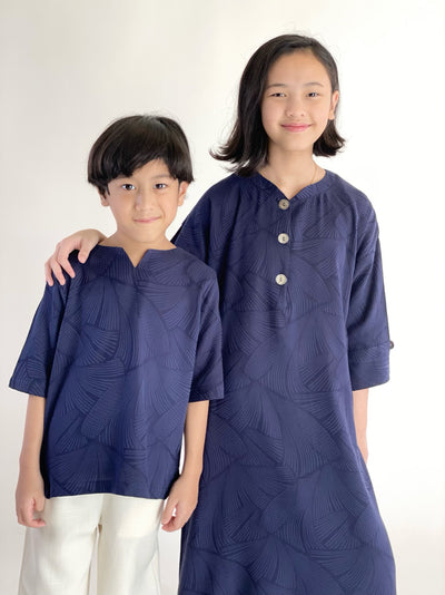 RUMI Easy Kurta in Navy
