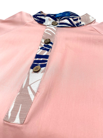 TAHIR Raglan Sleeves Kurta in Pink