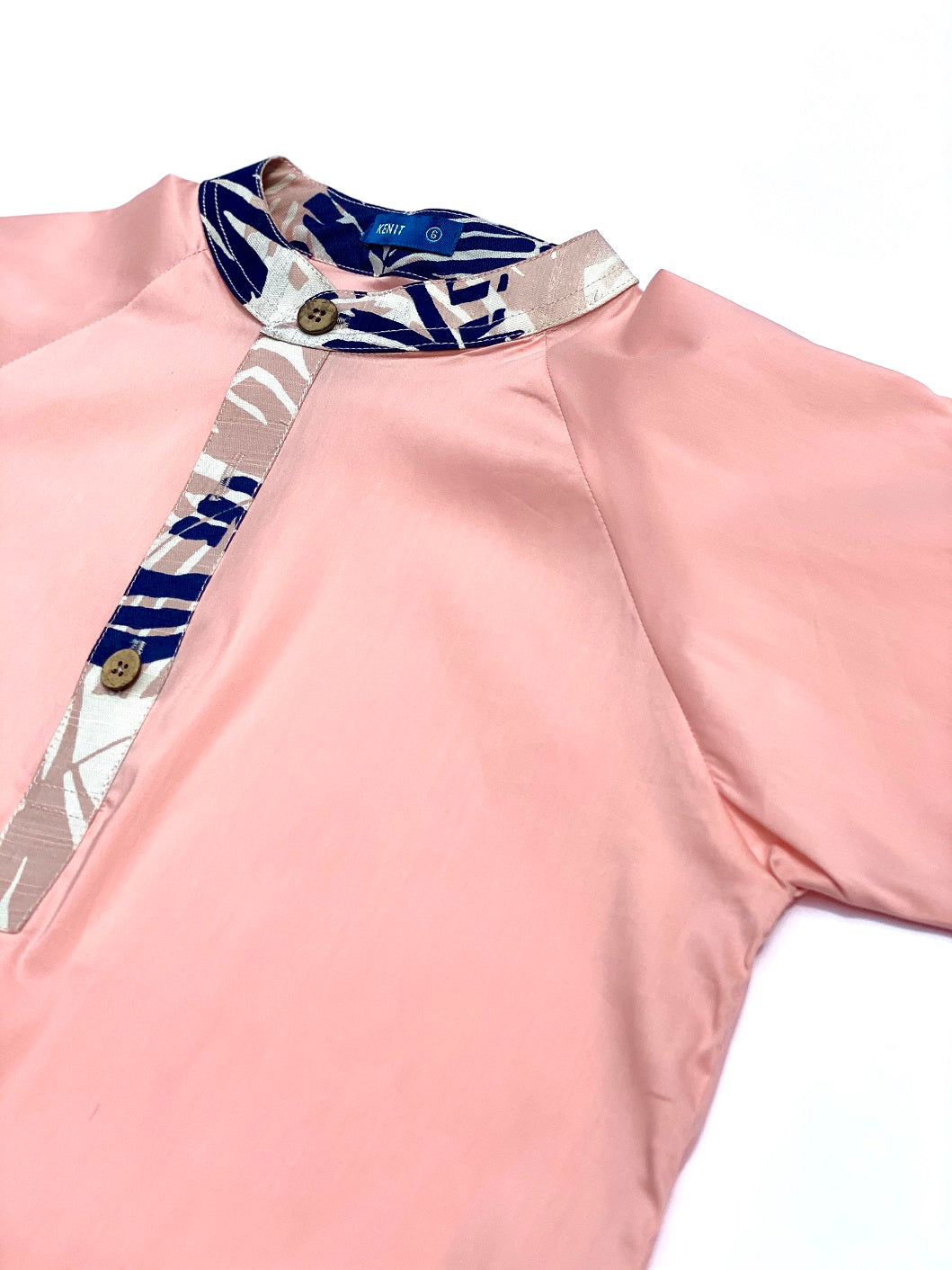 TAHIR Raglan Sleeves Kurta in Pink