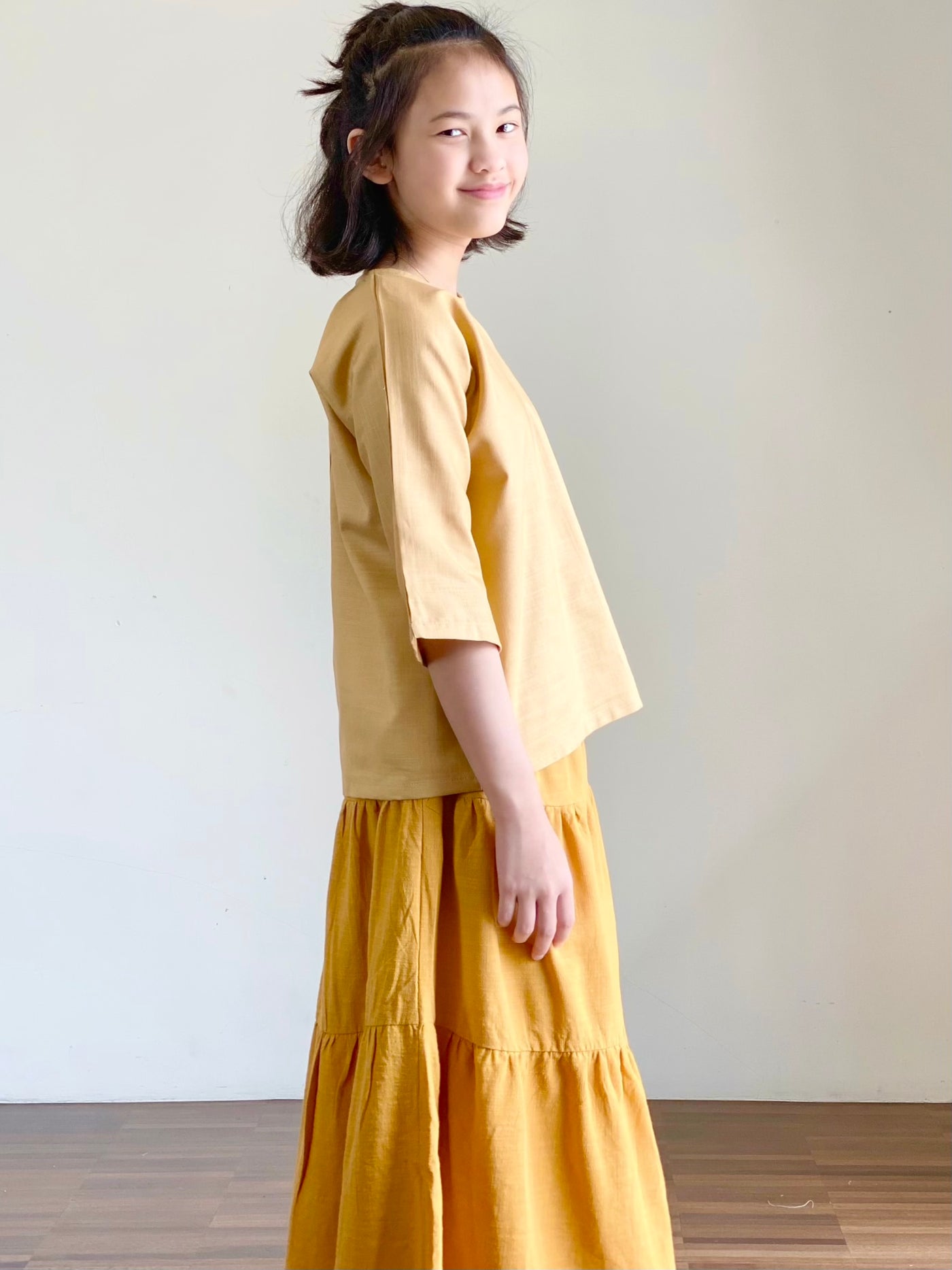 SUKI Cotton Blouse in Honey