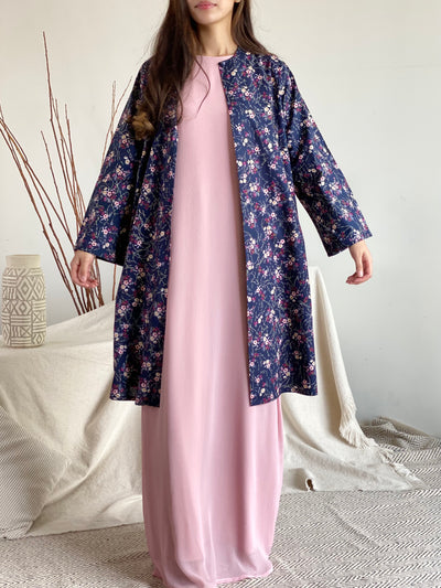 ROSE Flowy Dress with Overcoat Set