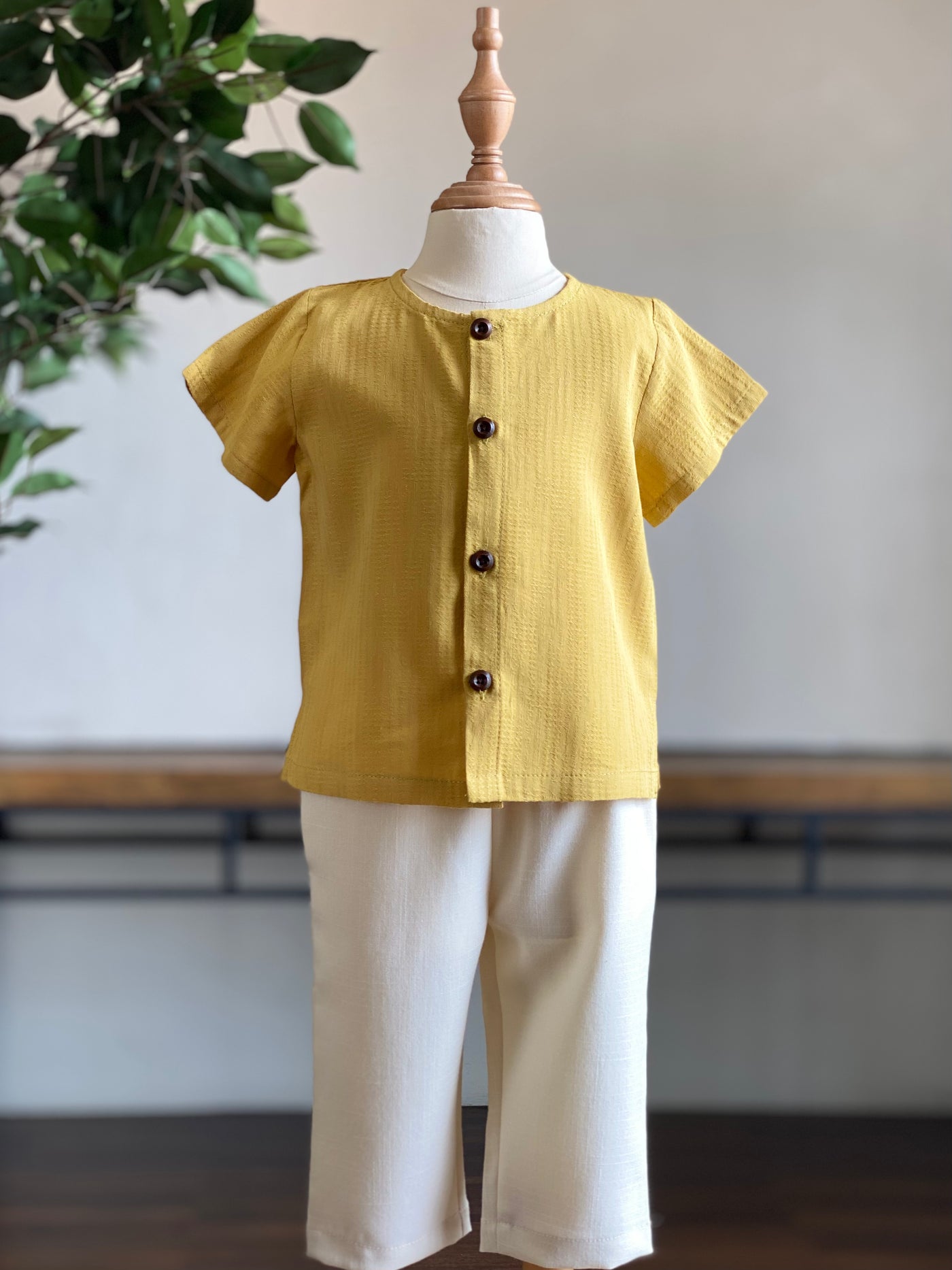 UMAR Unisex Baby’s Kurta in Dandelion