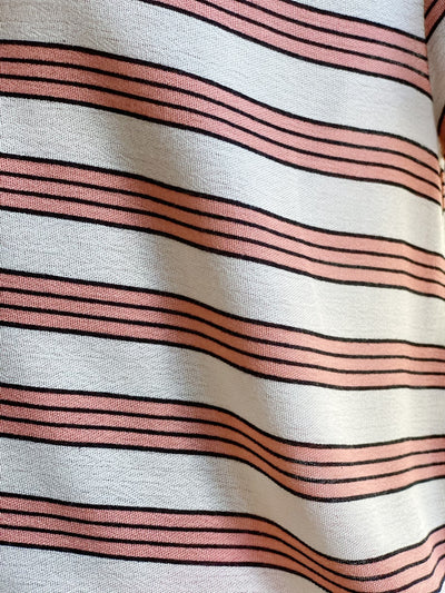 AISYA Striped Blouse in Dusty Pink (Top Only)