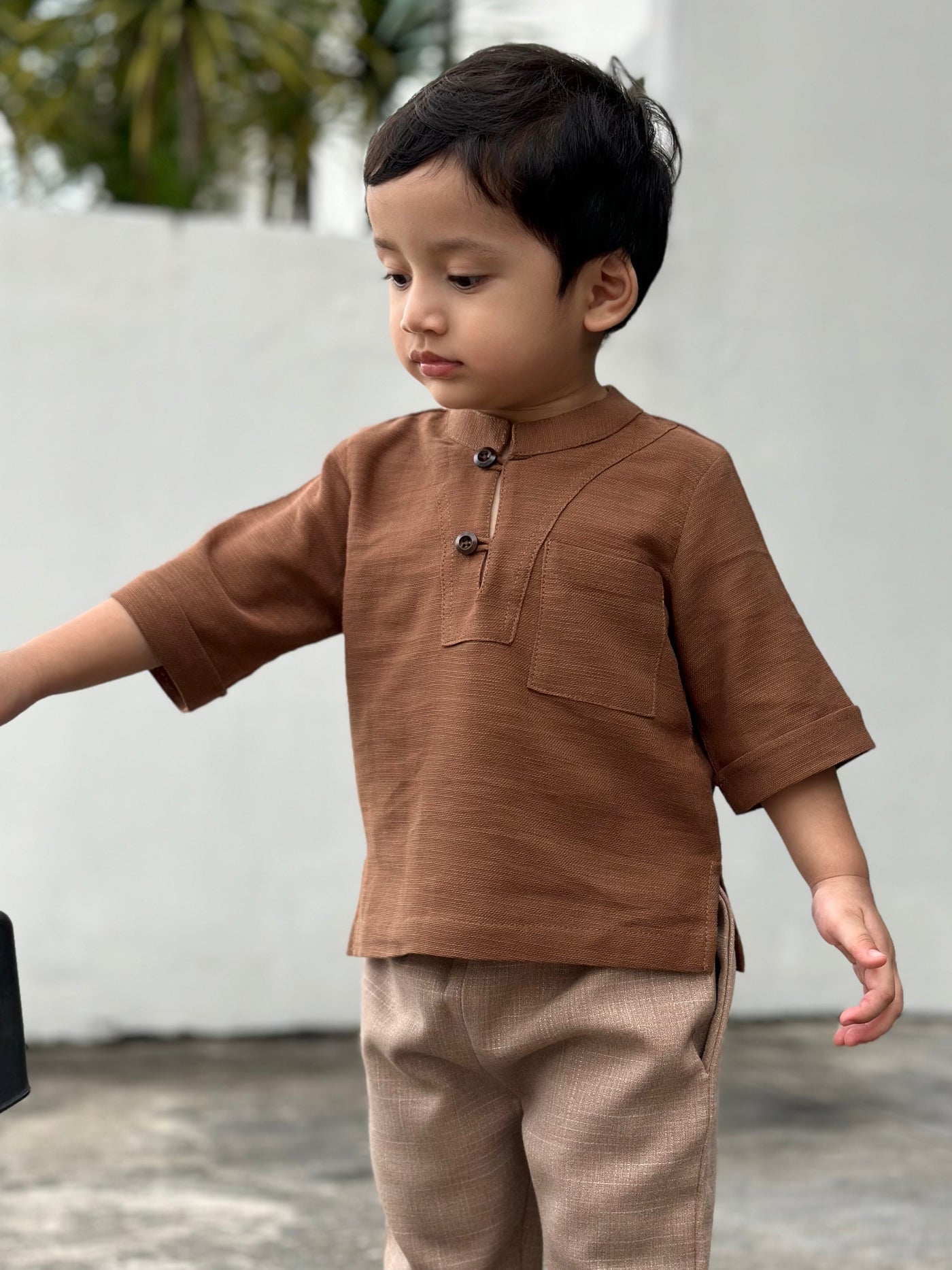 SENTOSA Kurta in Caramel