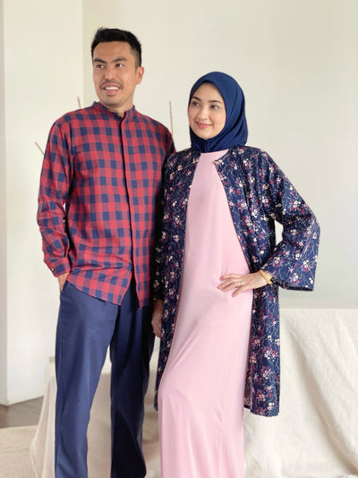 ROSE Flowy Dress with Overcoat Set